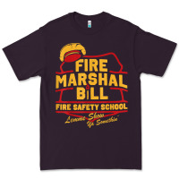 Plum fire marshal bill fire safety school funny firefighter t shirt Premium Tee - PixelFlow