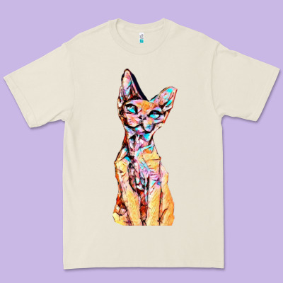 Colorful Cat Premium Tee Designed By Pixelflow