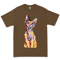 Cacao Colorful Cat Premium Tee - PixelFlow