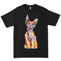 Black Colorful Cat Premium Tee - PixelFlow