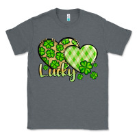 Charcoal Heather St. Patrick's Lucky hearts Classic Tee - OliviaCreatesArt