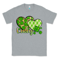 Heather Grey St. Patrick's Lucky hearts Classic Tee - OliviaCreatesArt