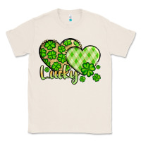 Natural St. Patrick's Lucky hearts Classic Tee - OliviaCreatesArt