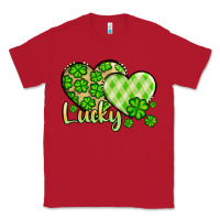 Red St. Patrick's Lucky hearts Classic Tee - OliviaCreatesArt