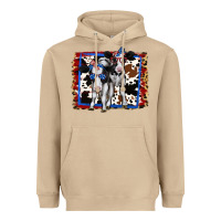 Mushroom 4th of July Cows Holstein Cows Heavyweight Hoodie - Jasminsmagicworld