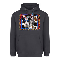 Smoke 4th of July Cows Holstein Cows Heavyweight Hoodie - Jasminsmagicworld