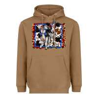 Toasted Coconut 4th of July Cows Holstein Cows Heavyweight Hoodie - Jasminsmagicworld