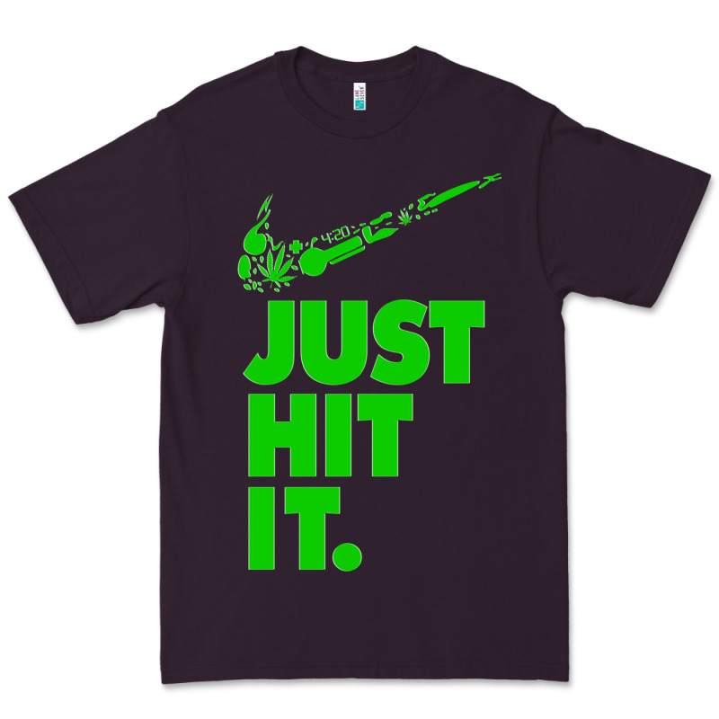 Just Hit It Cannabis Weed Vintage Retro Design For Weed Lover Premium Tee by SnappyArt | Teevron