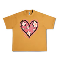 Peanut Butter floral pink glitter heart Urban Heavy Tee - Jasminsmagicworld