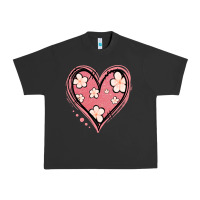 Pigment Black floral pink glitter heart Urban Heavy Tee - Jasminsmagicworld