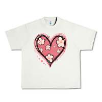 Pistachio floral pink glitter heart Urban Heavy Tee - Jasminsmagicworld