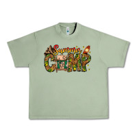 Oil Green Summer Camp Urban Heavy Tee - CowhideDigitalArt