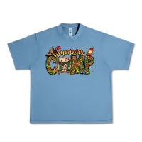 Pebble Blue Summer Camp Urban Heavy Tee - CowhideDigitalArt