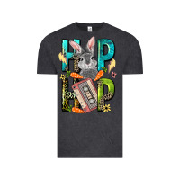Vintage Black Western hip hop Bunny Easter Day Vintage Tee - LillyAllenDesigns