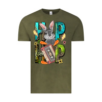 Vintage Olive Western hip hop Bunny Easter Day Vintage Tee - LillyAllenDesigns