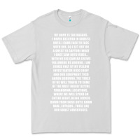Dove Grey MY NAME IS ZAK BAGANS - GHOST ADVENTURES Premium Tee - SnappyArt