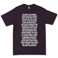 Plum MY NAME IS ZAK BAGANS - GHOST ADVENTURES Premium Tee - SnappyArt