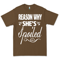 Cacao the reason she is spoiled couples matching set valentines t shirt Premium Tee - SnappyArt