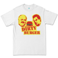 White Dirty Burger Premium Tee - SnappyArt