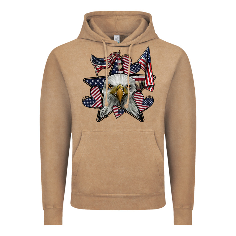 Eagle Star Png Vintage Hoodie by SublimationCraftShop | Teevron