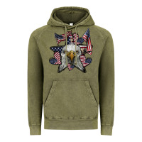 Vintage Olive eagle star png Vintage Hoodie - SublimationCraftShop