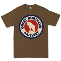 Cacao Great Northern Railroad Premium Tee - SnappyArt