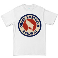 White Great Northern Railroad Premium Tee - SnappyArt