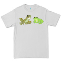 Dove Grey The Princess and the Frog Tiana and Naveen Art Premium Tee - SnappyArt
