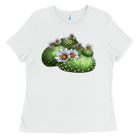 White Blossfeldia Cactus Ladies Tee - LillyAllenDesigns