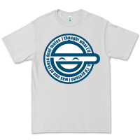 Dove Grey Laughing Man GHOST IN THE SHELL Classic Premium Tee - SnappyArt