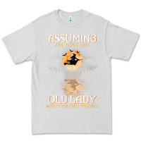 Dove Grey assuming i'm just an old lady was your first mistake witch Premium Tee - SnappyArt