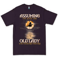 Plum assuming i'm just an old lady was your first mistake witch Premium Tee - SnappyArt