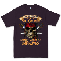 Plum pirate the beatings will continue until morale improves Premium Tee - SnappyArt