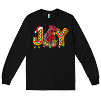 Black Joy Rooster Long Sleeve Tee - LillyAllenDesigns
