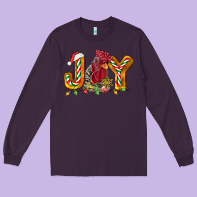 Joy Rooster Long Sleeve Tee Designed By Lillyallendesigns