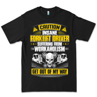 Black forklift operator get out of my way forklift driver t shirt Premium Tee - SnappyArt