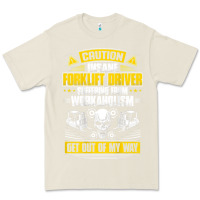 Bone forklift operator get out of my way forklift driver t shirt Premium Tee - SnappyArt