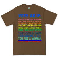 Cacao Vote As If Your Life Depends On It Human Rights Premium Tee - SnappyArt
