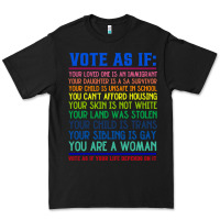 Black Vote As If Your Life Depends On It Human Rights Premium Tee - SnappyArt