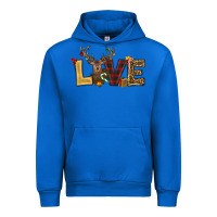 Cobalt christmas reindeer love Urban Hoodie - RanaPortraitStore