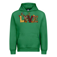 Emerald christmas reindeer love Urban Hoodie - RanaPortraitStore