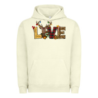 Pigment Pistachio christmas reindeer love Urban Hoodie - RanaPortraitStore