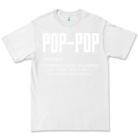 White Pop Pop Gifts Grandpa Fathers Day Pop-Pop Premium Tee - SnappyArt