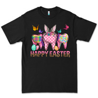 Black Happy Easter Dental And Egg Premium Tee - BundleAndBundleShop