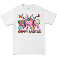 White Happy Easter Dental And Egg Premium Tee - BundleAndBundleShop