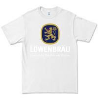 White lowenbrau Premium Tee - SnappyArt