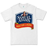 White samuel adams Premium Tee - SnappyArt