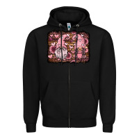 Black valentines day gnomes couple Zipper Hoodie - Jasminsmagicworld