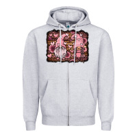 Heather Grey valentines day gnomes couple Zipper Hoodie - Jasminsmagicworld