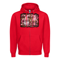 Red valentines day gnomes couple Zipper Hoodie - Jasminsmagicworld